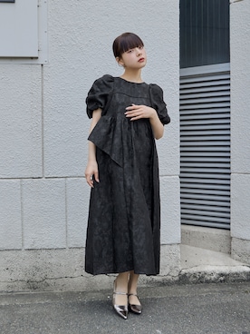 「アイテム（ドレス）」を使った、nianaさん（レディース・153cm）の秋コーディネート