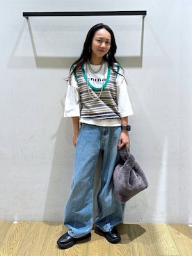 「HEREIAM（ヘレイアム）のアイテム」を使った、しいぽ。さん（レディース・150cm）の秋コーディネート