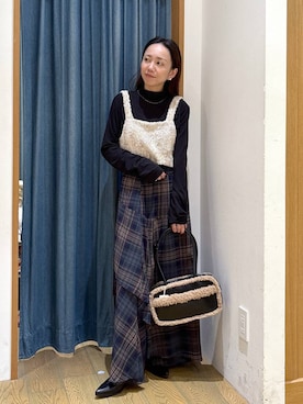 「アイテム（その他トップス）」を使った、しいぽ。さん（レディース・150cm）の秋コーディネート