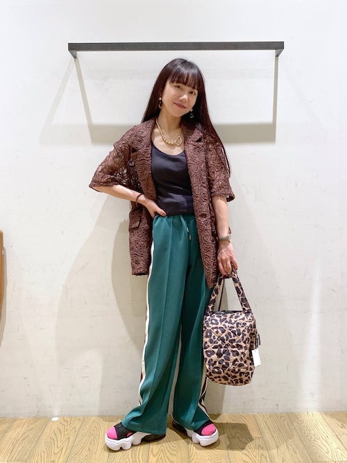 完売 ノーブル ペインティングプリントパンツ 36 柄パンツ