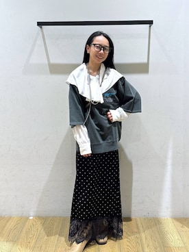 「HEREIAM（ヘレイアム）のアイテム」を使った、しいぽ。さん（レディース・150cm）の秋コーディネート