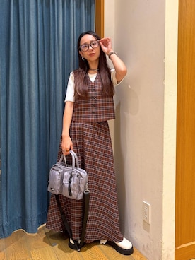 「アイテム（ハンドバッグ）」を使った、しいぽ。さん（レディース・150cm・30代）の夏コーディネート