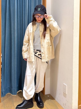 「アイテム（財布/小物）」を使った、しいぽ。さん（レディース・150cm・30代）の秋コーディネート