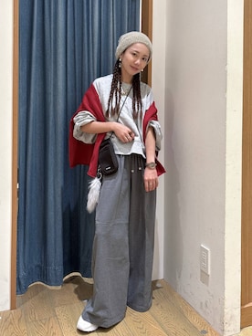 「アイテム（キーホルダー）」を使った、しいぽ。さん（レディース・150cm・30代）の秋コーディネート