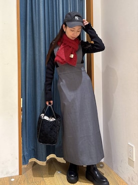 「HEREIAM（ヘレイアム）のアイテム」を使った、しいぽ。さん（レディース・150cm）の冬コーディネート