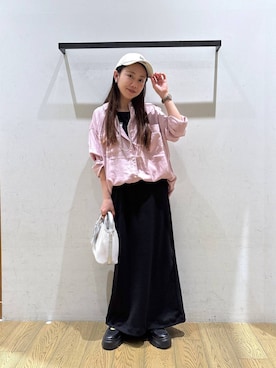 「BAYFLOW（ベイフロー）のアイテム（ワンピース/ドレス）」を使った、しいぽ。さん（レディース・150cm）の春コーディネート