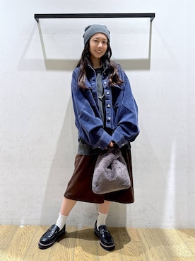 「HEREIAM（ヘレイアム）のアイテム」を使った、しいぽ。さん（レディース・150cm）の秋コーディネート