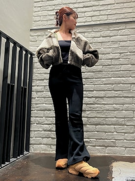 「Reebok（リーボック）のアイテム（ジャケット/アウター）」を使った、Natsuさん（レディース・153cm）の秋コーディネート