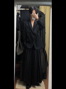 「アイテム（スカート）」を使った、chinari_fashionさん（メンズ・166cm）の秋コーディネート