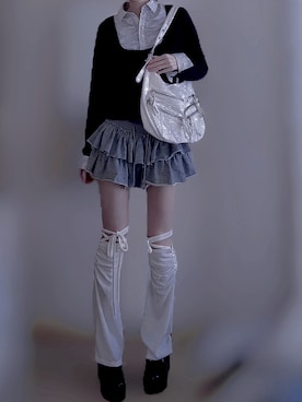 「NICE CLAUP（ナイスクラップ）のアイテム」を使った、fuyun__ @透明感と強ささん（レディース・165cm）の春コーディネート