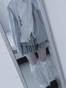 「アイテム（チャーム）」を使った、fuyun0_0@透明感と強さ⚡️🫧さん（レディース・165cm）の夏コーディネート