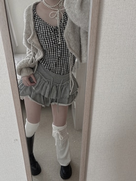 「アイテム（レッグウォーマー）」を使った、fuyun__ @透明感と強ささん（レディース・165cm）の秋コーディネート