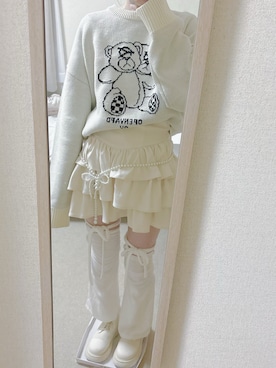 「アイテム（チャーム）」を使った、fuyun0_0@透明感ある淡色コーデさん（レディース・165cm）の夏コーディネート