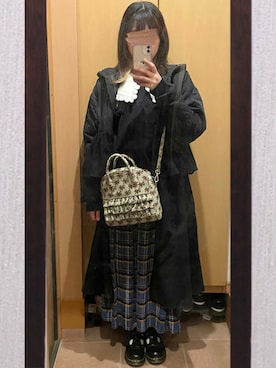 「merry jenny（メリージェニー）のアイテム（その他アウター）」を使った、pieさん（レディース・155cm）の冬コーディネート
