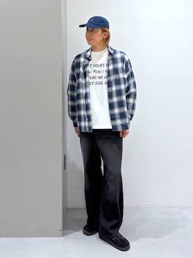 「LAKOLE（ラコレ）のアイテム（Tシャツ/カットソー）」を使った、Jiro_さん（メンズ・176cm）の夏コーディネート