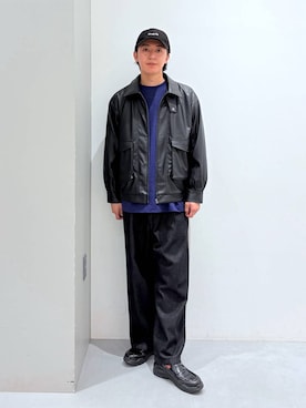 「アイテム（ブルゾン）」を使った、Jiro_さん（メンズ・176cm）の秋コーディネート