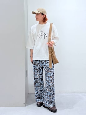 「LAKOLE（ラコレ）のアイテム（キャップ）」を使った、Jiro_さん（メンズ・176cm）の春コーディネート