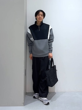 「LAKOLE（ラコレ）のツイードライクオーバーパンツ / 151306（その他パンツ）」を使った、Jiro_さん（メンズ・176cm）の秋コーディネート