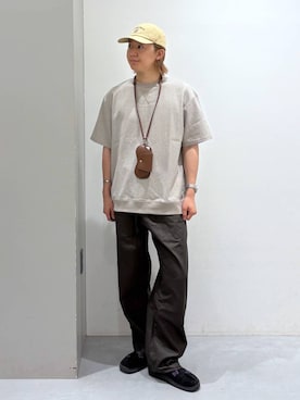 「LAKOLE（ラコレ）のアイテム（キャップ）」を使った、Jiro_さん（メンズ・176cm）の夏コーディネート
