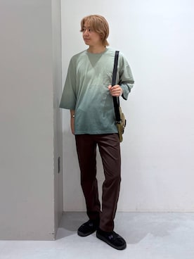「LAKOLE（ラコレ）のアイテム（Tシャツ/カットソー）」を使った、Jiro_さん（メンズ・176cm）の夏コーディネート