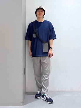 「アイテム（キャップ）」を使った、Jiro_さん（メンズ・176cm・20代）の春コーディネート