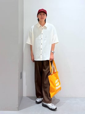 「LAKOLE（ラコレ）のアイテム（トップス）」を使った、Jiro_さん（メンズ・176cm）の夏コーディネート