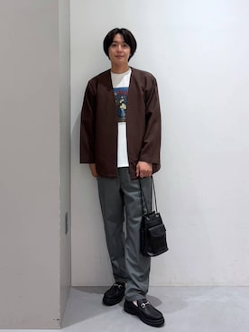 「アイテム（ハンドバッグ）」を使った、Jiro_さん（メンズ・176cm）の夏コーディネート