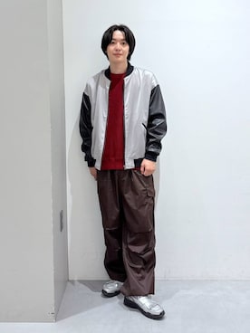 「アイテム（ブルゾン）」を使った、Jiro_さん（メンズ・176cm）の秋コーディネート