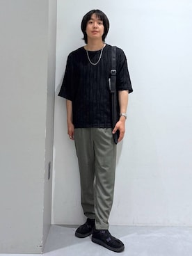 「LAKOLE（ラコレ）のアイテム（トートバッグ）」を使った、Jiro_さん（メンズ・176cm）の夏コーディネート