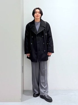 「アイテム（ピーコート）」を使った、Jiro_さん（メンズ・176cm・20代）の秋コーディネート