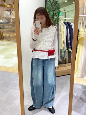 「w closet（ダブルクローゼット）のアイテム」を使った、Takano Amiさん（レディース・158cm）の春コーディネート
