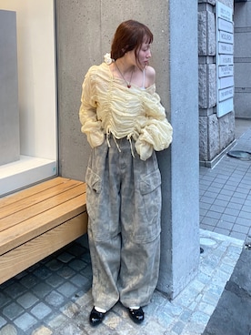 「w closet（ダブルクローゼット）のアイテム」を使った、Takano Amiさん（レディース・158cm）の春コーディネート