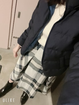 「UNITED ARROWS（ユナイテッドアローズ）のアイテム（ダウンジャケット/コート）」を使った、mammさん（レディース・159cm）の冬コーディネート