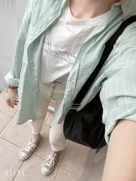 「STYLE DELI（スタイルデリ）のアイテム（トップス）」を使った、mammさん（レディース・158cm）の秋コーディネート