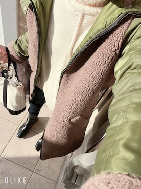 「GINGER ALE（ジンジャーエール）のアイテム」を使った、mammさん（レディース・158cm）の冬コーディネート