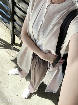 「FUN（ファン）のアイテム（パンツ）」を使った、mammさん（レディース・158cm）の秋コーディネート