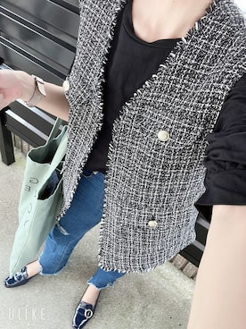 「FUN（ファン）のアイテム（トップス）」を使った、mammさん（レディース・158cm）の秋コーディネート