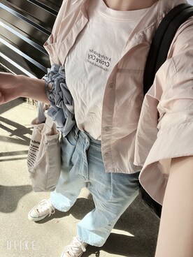「Simplicite（サンプリシテ）のアイテム（トップス）」を使った、mammさん（レディース・158cm）の秋コーディネート