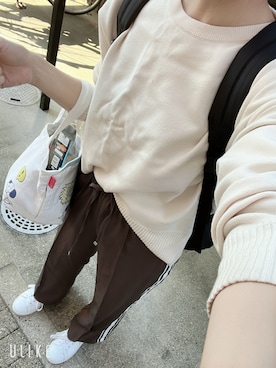 「FUN（ファン）のアイテム（パンツ）」を使った、mammさん（レディース・159cm）の秋コーディネート