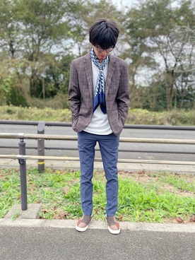 Dior ディオール のストール ショールを使ったメンズ人気ファッションコーディネート Wear
