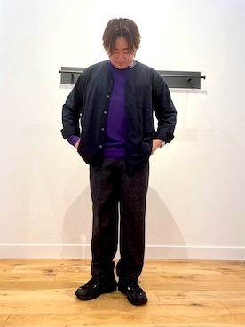 「NEW BALANCE（ニューバランス）のNew Balance ニューバランス ML703BC(D) TRIPLE BK(BC)（スニーカー）」を使った、せのくちさん（メンズ・167cm）の秋コーディネート