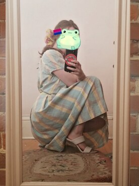 「plaid」｜「アイテム（サンダル）」を使った、Francesさん（レディース・157cm）の夏コーディネート