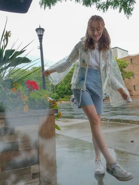 「USA」｜「アイテム（ジャケット/アウター）」を使った、Francesさん（レディース・157cm）の夏コーディネート
