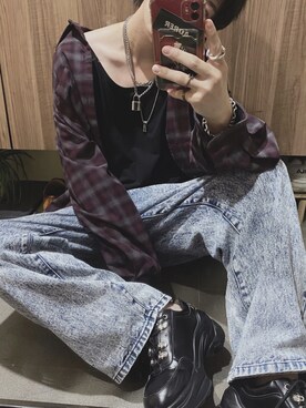 「ADRER（アドラー）の【ADRER】The ring（リング）」を使った、けいとさん（メンズ・170cm）の秋コーディネート