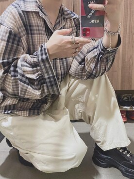 「ADRER（アドラー）の【ADRER】The ring（リング）」を使った、けいとさん（メンズ・170cm）の秋コーディネート