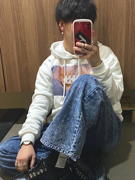 「ADRER（アドラー）の【ADRER】The ring（リング）」を使った、けいとさん（メンズ・170cm）の冬コーディネート