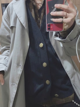「ドルマンスリーブ」｜「アイテム（財布/小物）」を使った、けいとさん（メンズ・170cm）の冬コーディネート