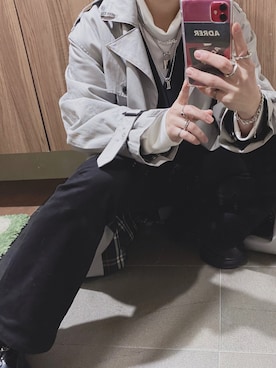 「ADRER（アドラー）の【ADRER】The ring（リング）」を使った、けいとさん（メンズ・170cm）の冬コーディネート