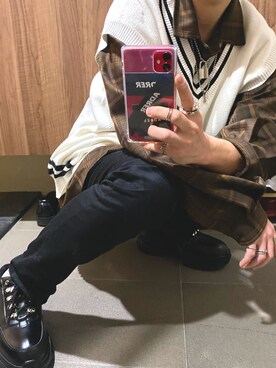 「ADRER（アドラー）の【ADRER】The ring（リング）」を使った、けいとさん（メンズ・170cm）の秋コーディネート