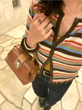 「HERZ（ヘルツ）のアイテム」を使った、quuutyさん（レディース・162cm）の秋コーディネート